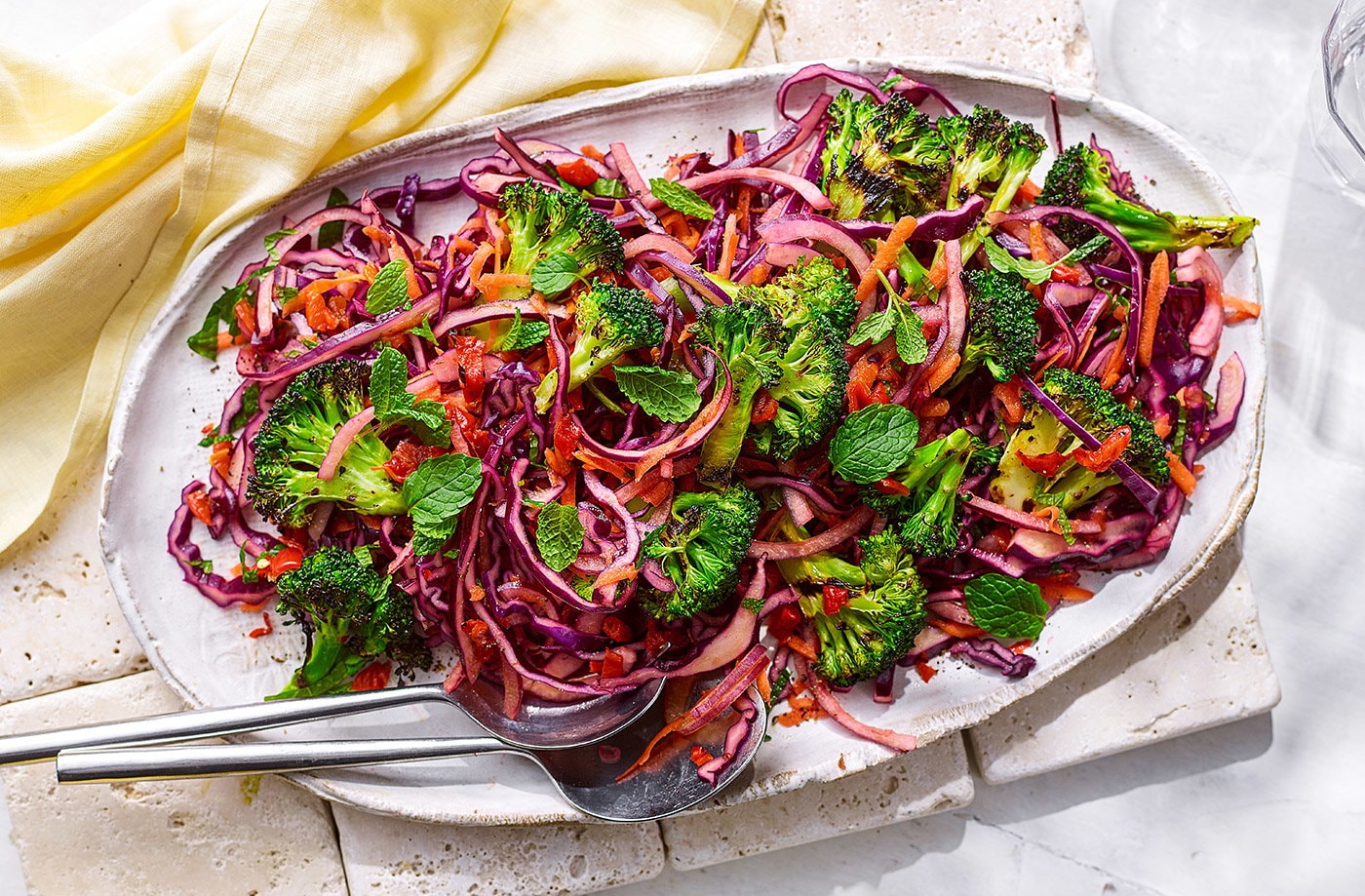 Smoky chilli broccoli slaw