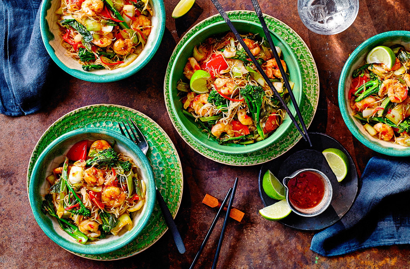 Chilli prawn stir fry
