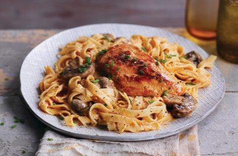 Image of "Slow-cooker chicken stroganoff"