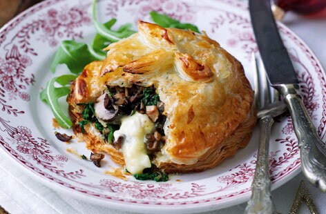 Image of "Mushroom and Camembert wellingtons"