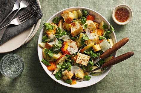 Image of "Autumn panzanella salad"