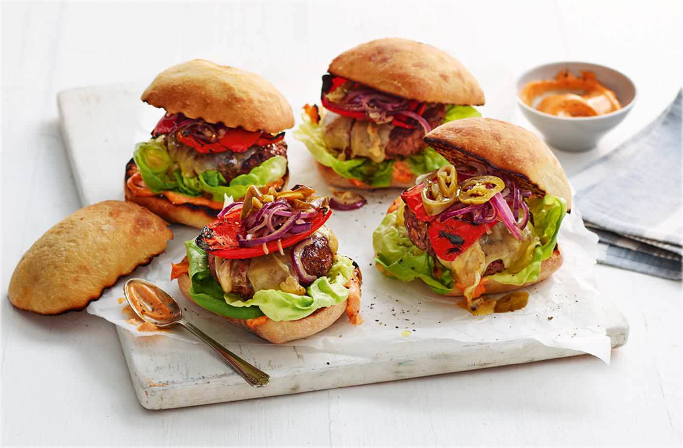 Dee's 'fingers crossed' paprika burgers