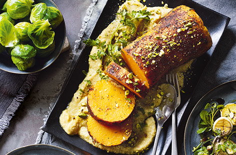 Image of "Whole roast peppered butternut squash"