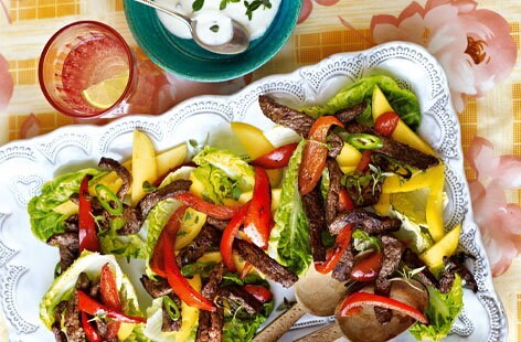 Jamaican beef salad