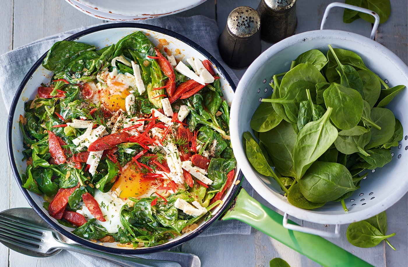 Spinach menemen