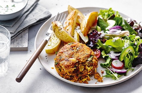 Image of "Baked butter bean and sundried tomato burgers"
