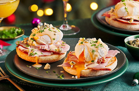 Festive eggs Benedict
