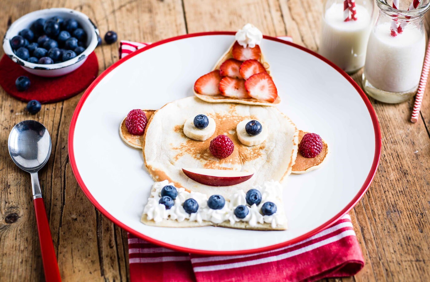 Clown pancake face