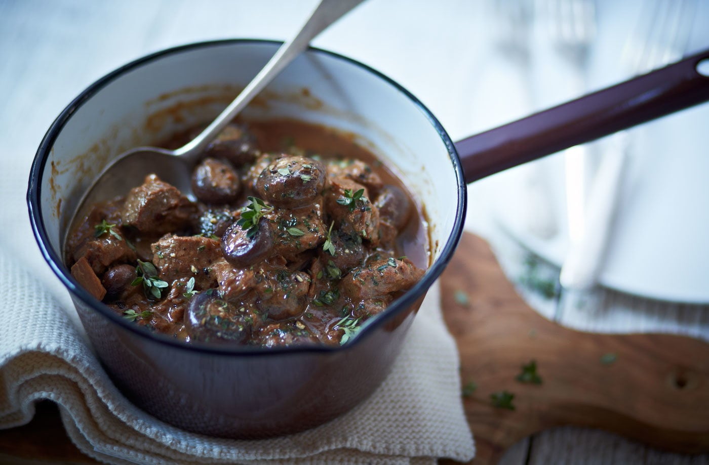 Slow-cooker beef stroganoff