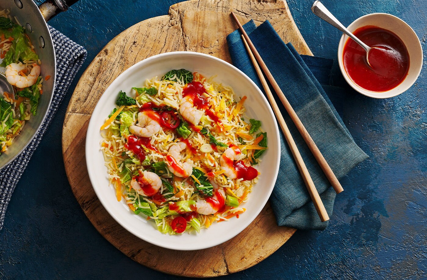 Quick prawn fried rice 
