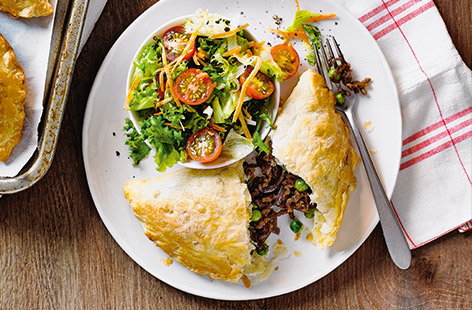 Image of "Caramelised onion and beef pasties"