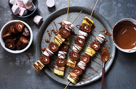 Image of "Mini roll skewers"