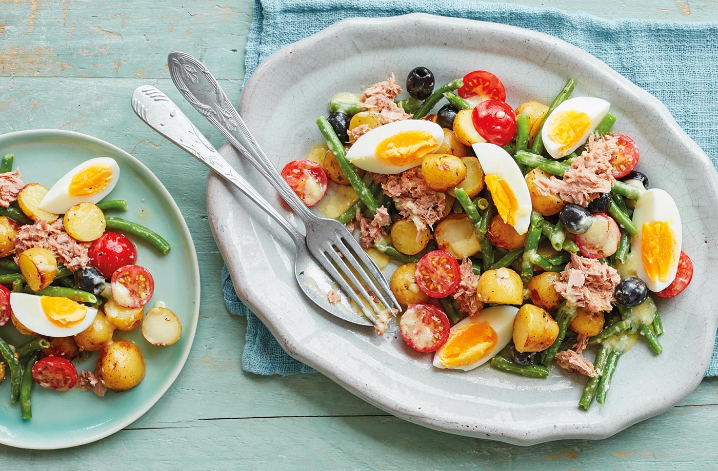 Warm tuna niçoise