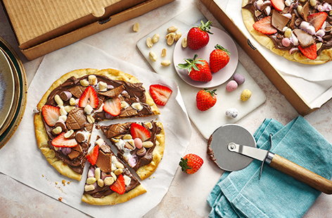 Easter chocolate pizza