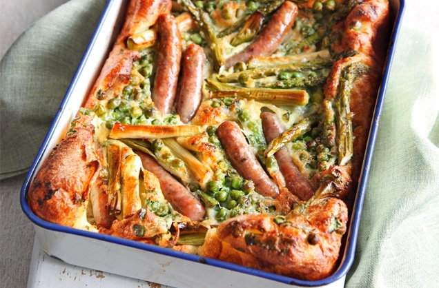 Summery toad-in-the-hole