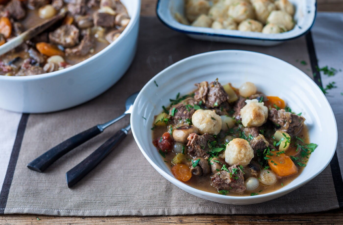 Dominic Chapman's beef stew and dumplings