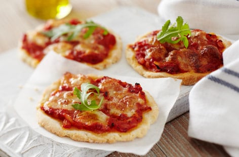 Image of "Gluten-free mini pizzas"