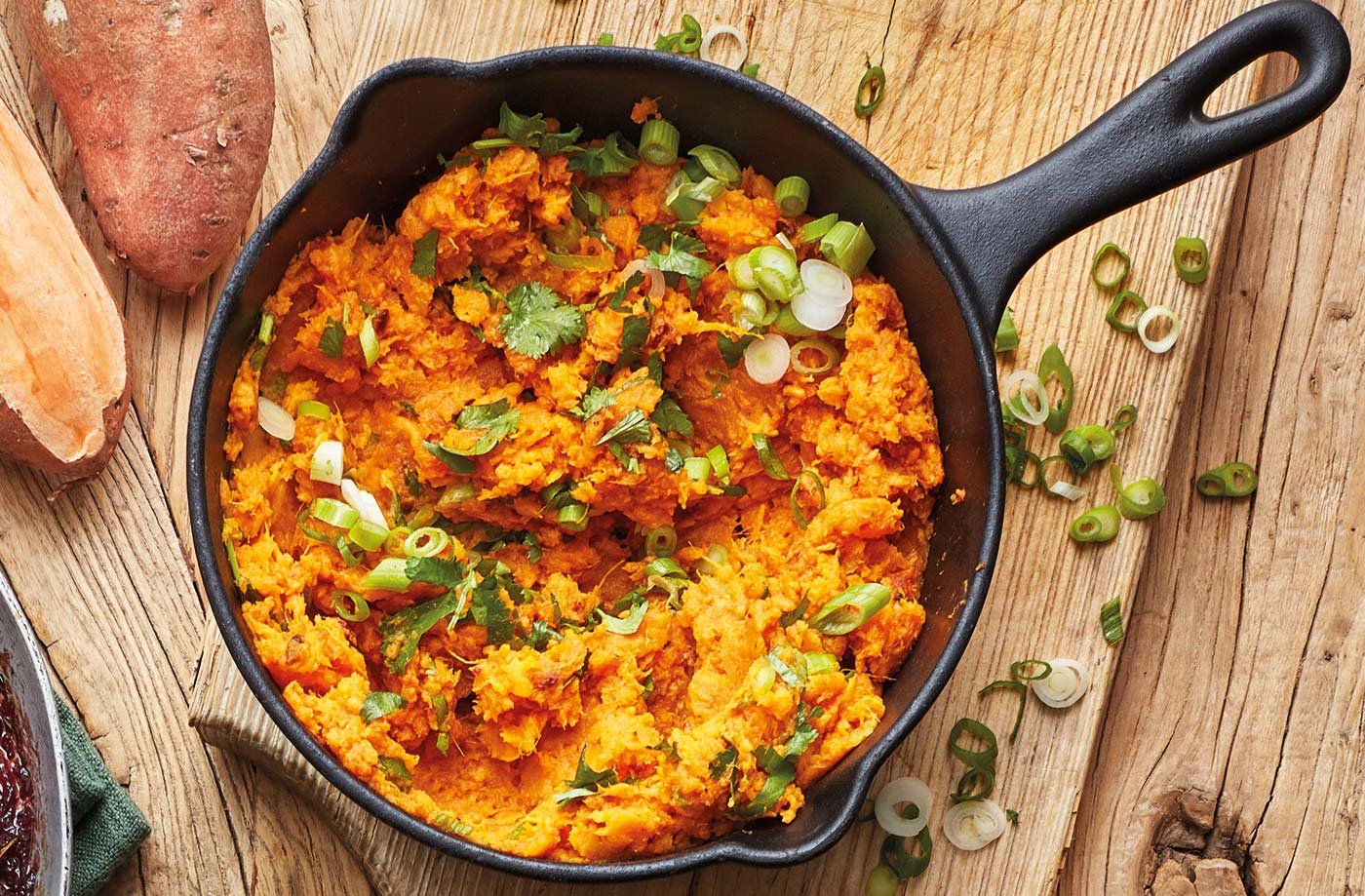 Chipotle mashed sweet potatoes