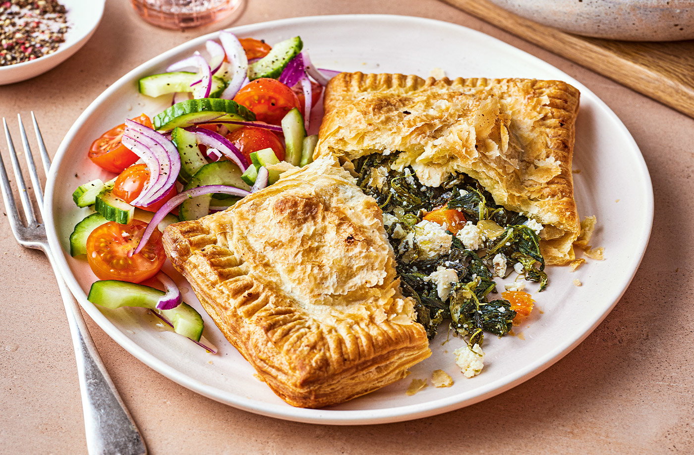 Spinach and feta turnovers