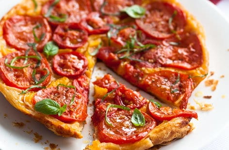 Tomato and pepper tarte Tatin