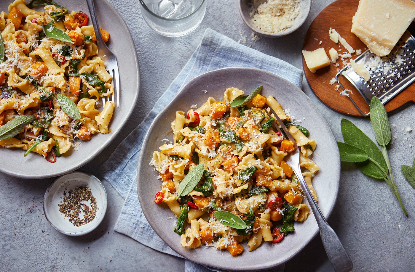 Butternut squash and sage pasta