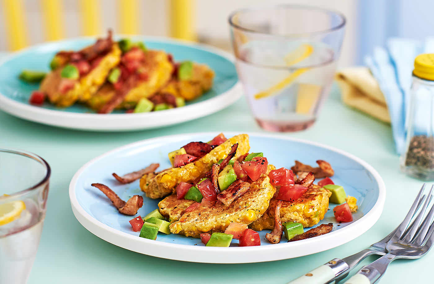 Sweetcorn pancakes