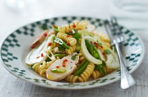 Image of "Chargrilled chilli chicken pasta salad"