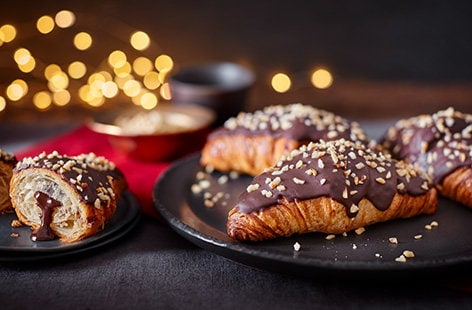 Image of "Chocolate hazelnut melt-in-the-middle croissants"