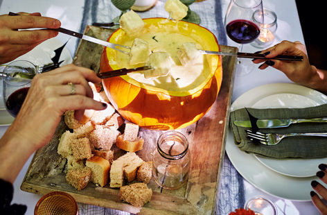 Image of "Roasted pumpkin fondue"
