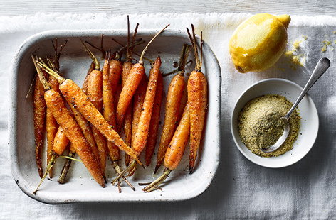 Image of "Garlic and lemon roast carrots"