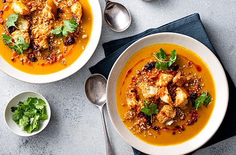 Katsu pumpkin soup