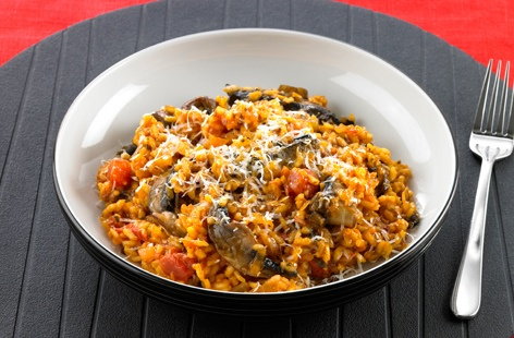 Image of "Tomato and mushroom risotto"