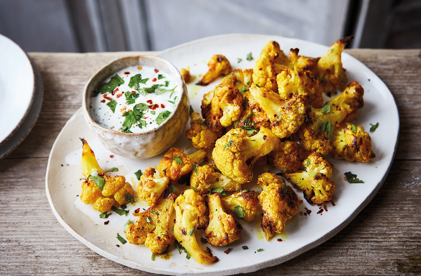 Healthy cauliflower popcorn