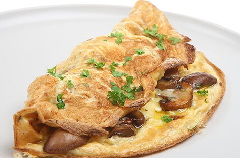 Mushroom omelette
