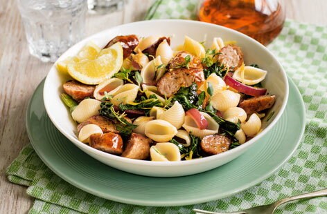 Image of "Sausage and kale pasta"