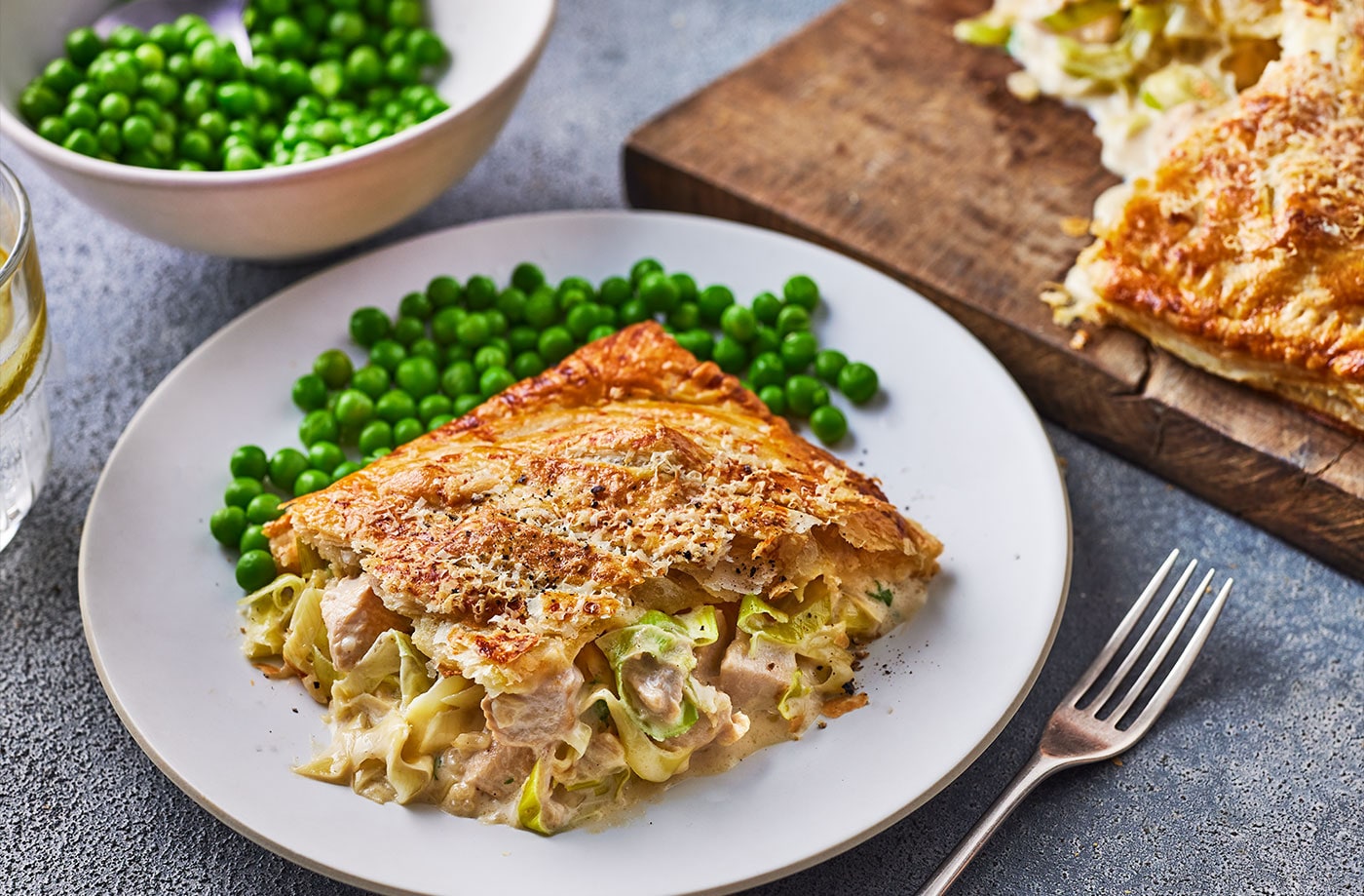 Giant chicken alfredo slice
