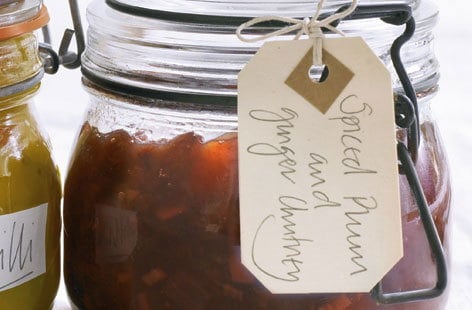 Image of "Spiced plum and ginger chutney"