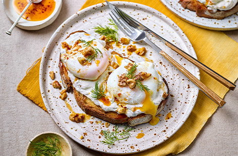 Image of "Turkish eggs on toast"