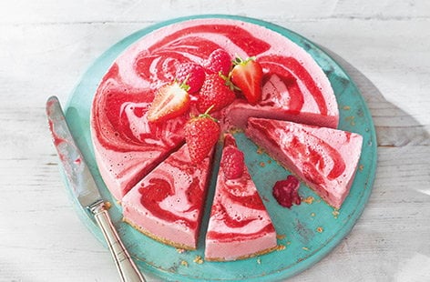 Image of "No-bake frozen yogurt cheesecake"