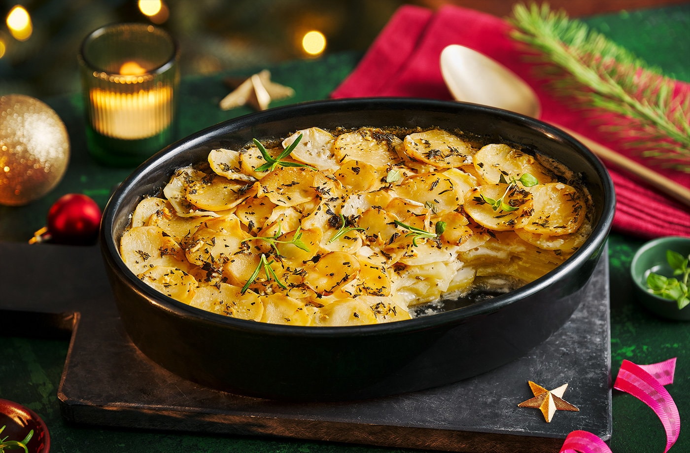 Vegan dauphinoise potatoes