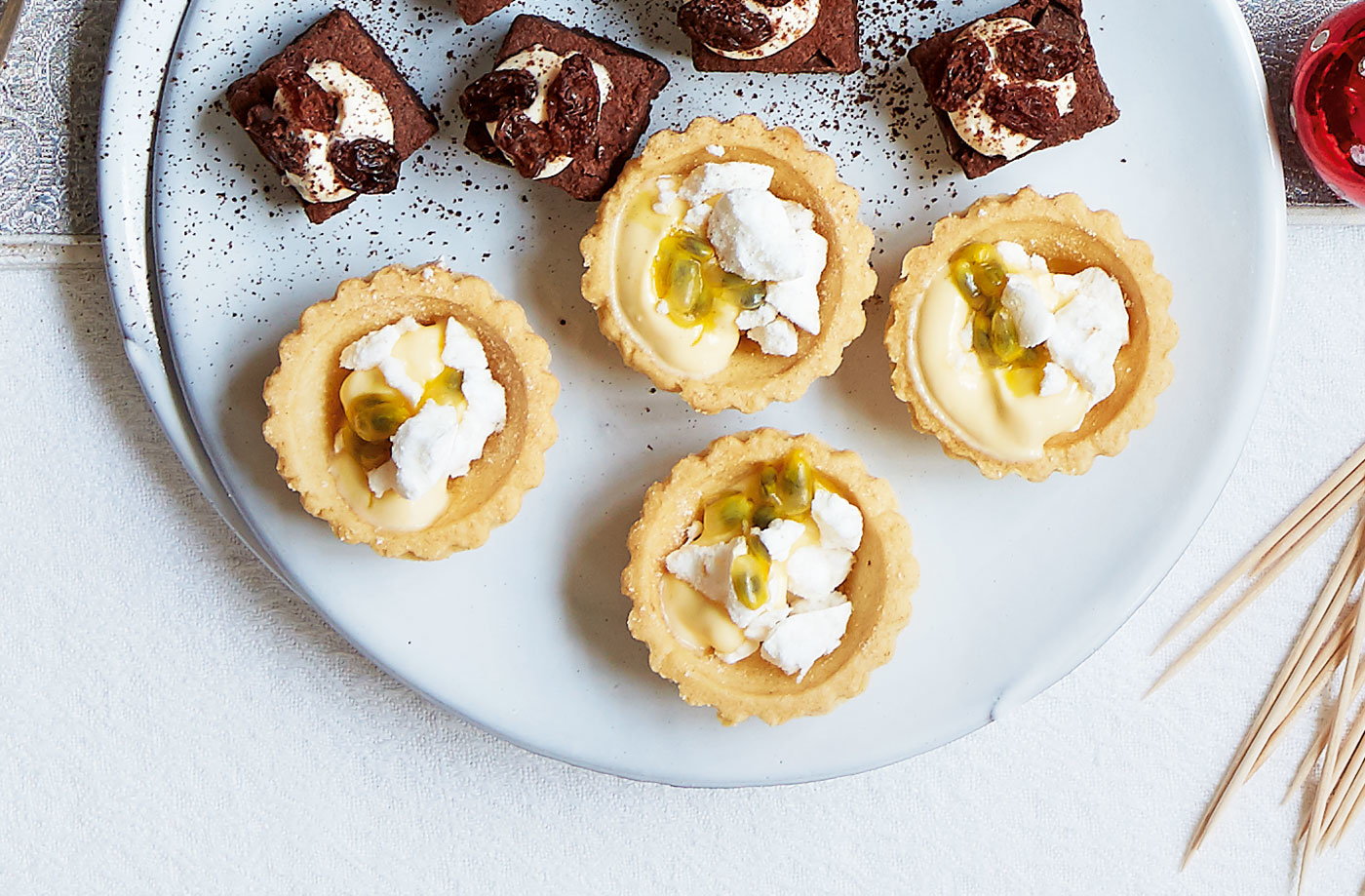 Tropical eton mess tartlets