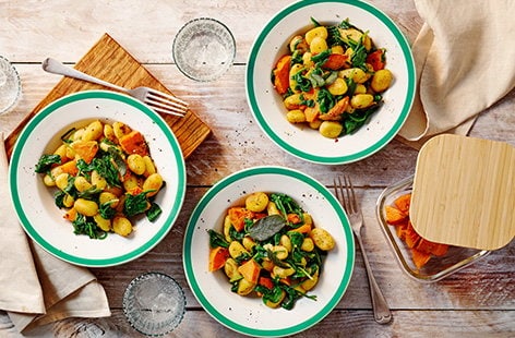 Image of "Butternut squash and sage crispy gnocchi"