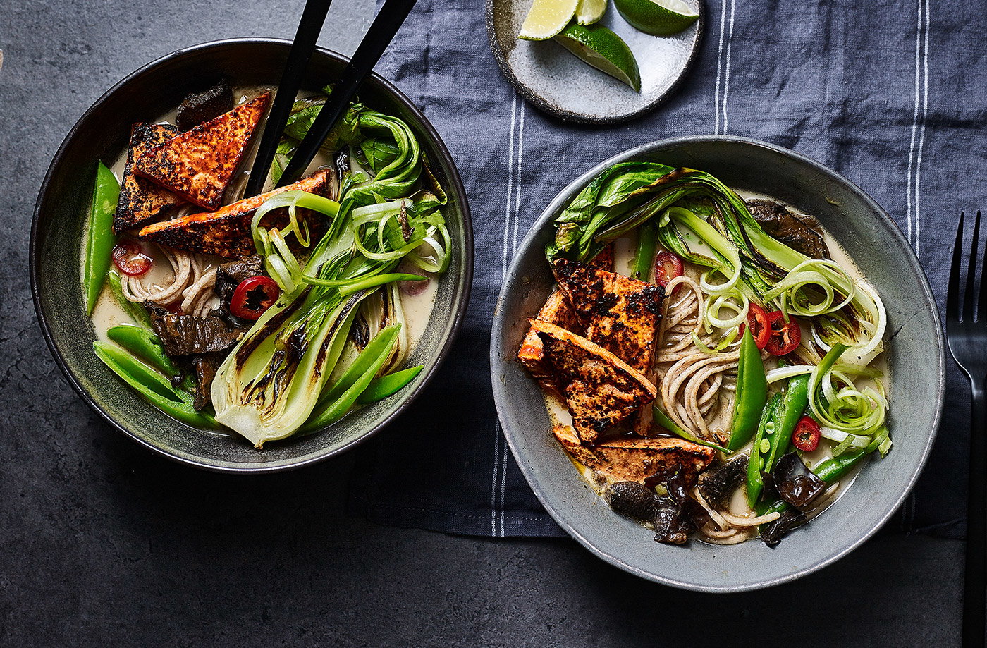 Barbecue tofu ramen