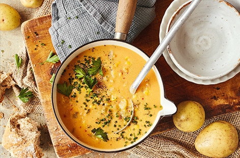 Image of "Potato and corn chowder"