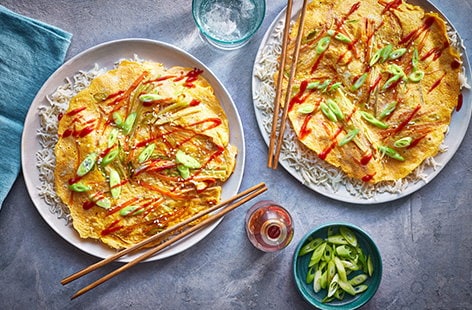 Image of "Carrot and egg omelette"