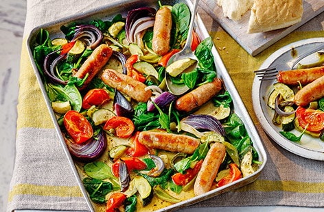 Image of "Summer veg and sausage casserole"