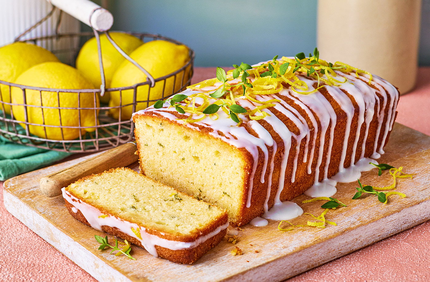 Brown butter, lemon and thyme drizzle cake