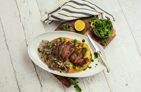Image of "Seared steak flatbread sharer"