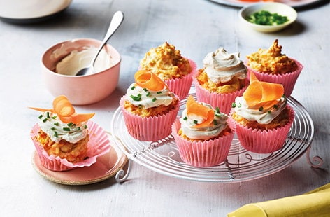 Image of "Savoury carrot cupcakes"