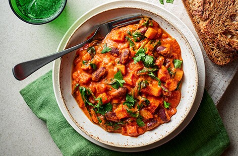 Image of "Storecupboard root veg and peanut stew"